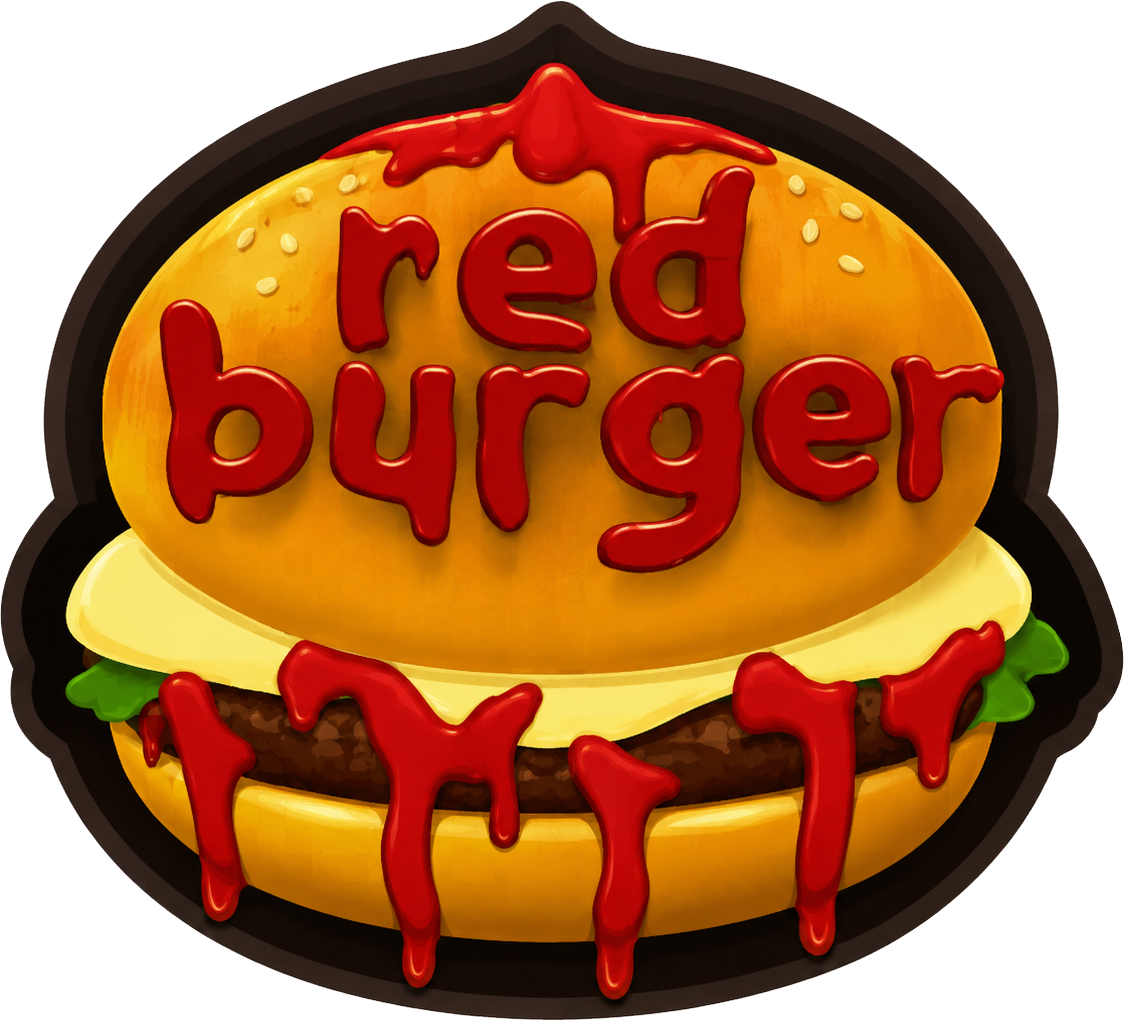 Red Burger Logo